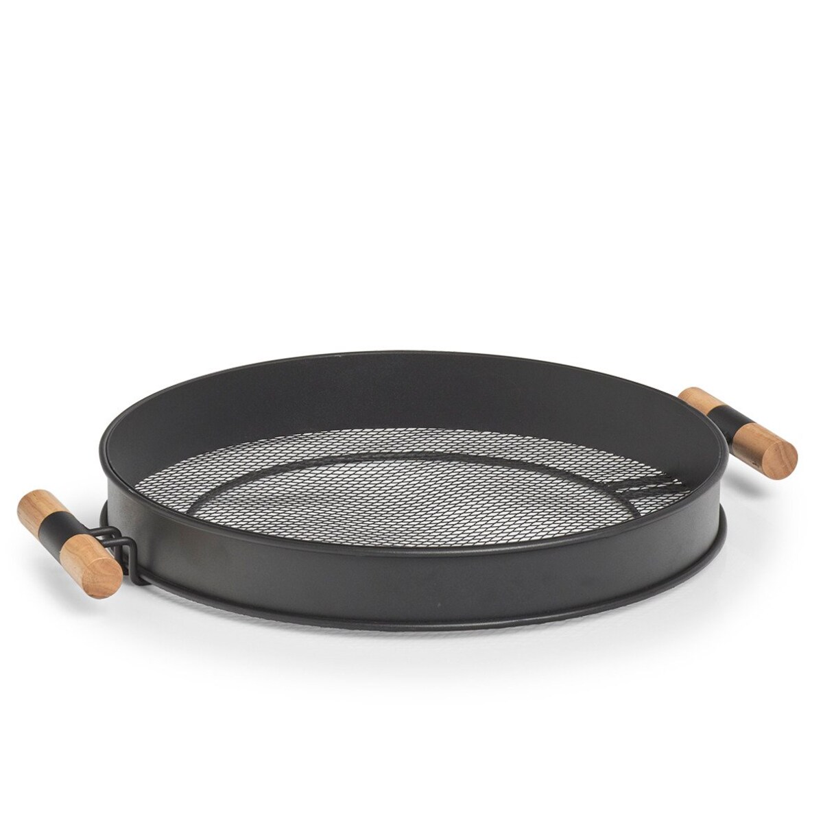 Taca metalowa z uchwytami, struktura siatki, Ø 48 cm, ZELLER