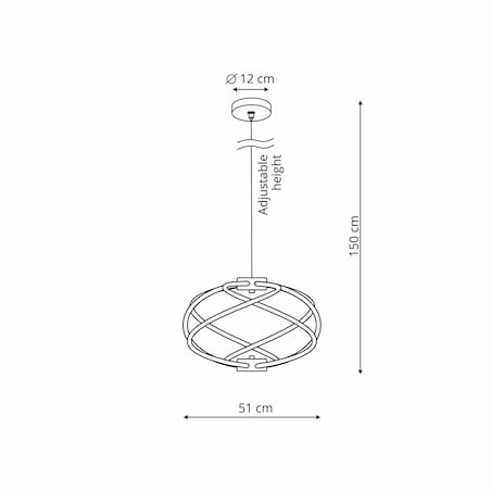 Lampa wisząca Light Prestige Kandor złoty LED CCT 3000K/4000K/6000K (regulowana) 1 szt.