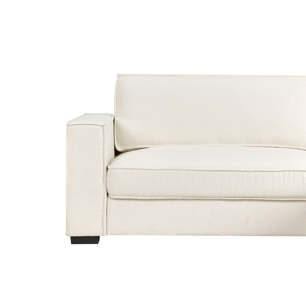 Narożnik RENDERS Boucle Złamana biel Lewostronny