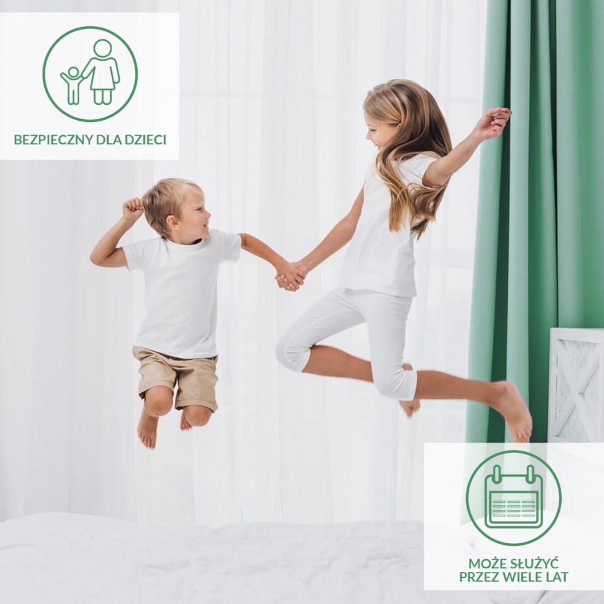 Prześcieradło ochronne wodoodporne z gumką 2w1, rozmiar 60x120 SG kolor biały