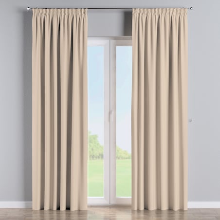 Zasłona na taśmie marszczącej 1 szt. 130x260 kremowy beż