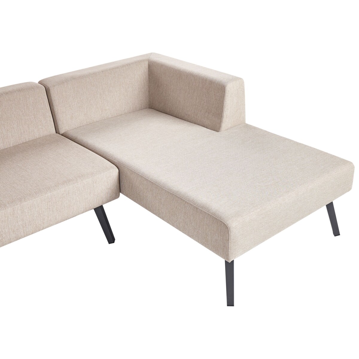 Narożnik ogrodowy ze stolikiem dla 4 osób SORRIVOLI Lewostronny Beżowy