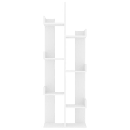 vidaXL Regał na książki, biały 48x25,5x140 cm, materiał drewnopochodny