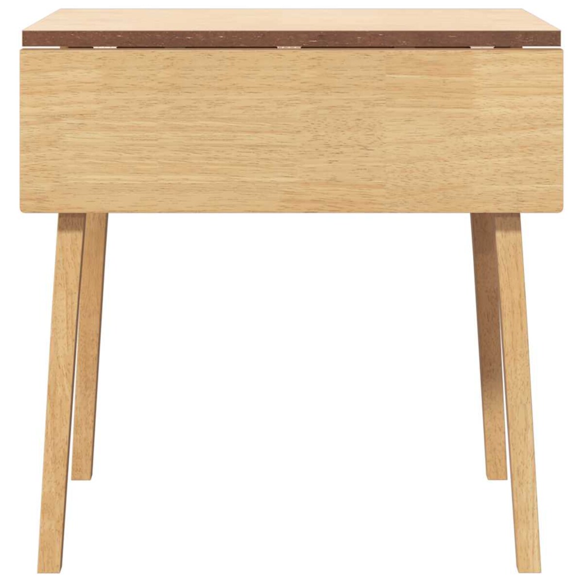 vidaXL Stół jadalny Naturalne drewno lite Guma