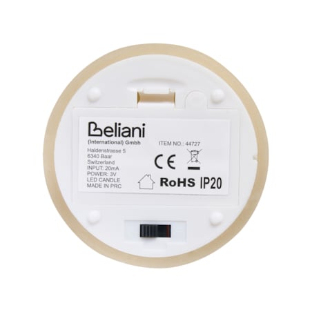 Zestaw 6 świec LED BRAISE 10/13/15 cm Beżowy