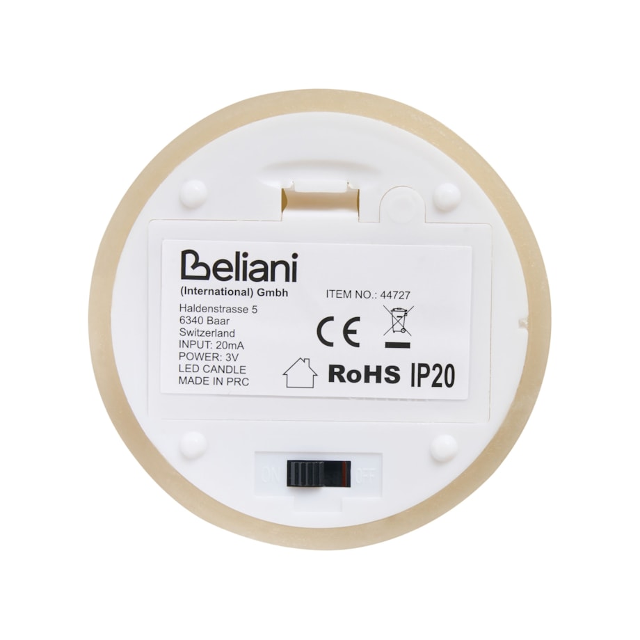 Zestaw 6 świec LED BRAISE 10/13/15 cm Beżowy