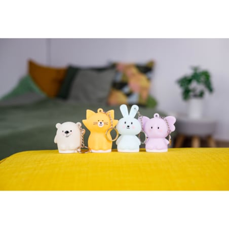 InnoGIO GIOkeyrings Rabbit GIO-152 Świecący Breloczek Króliczek 8 kolorów