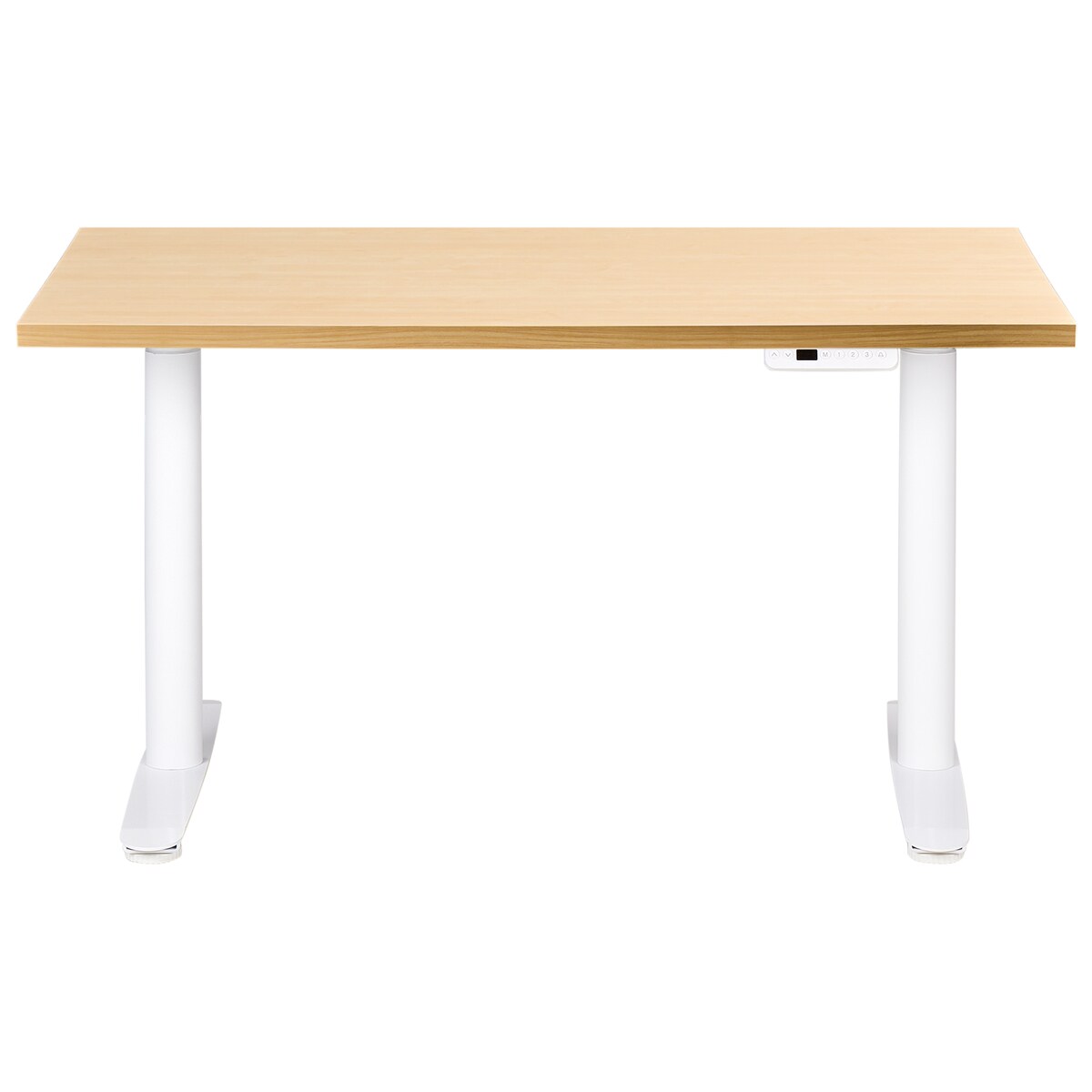 Biurko regulowane elektrycznie DESTINAS Jasny brąz/ biały 120 cm 72 cm