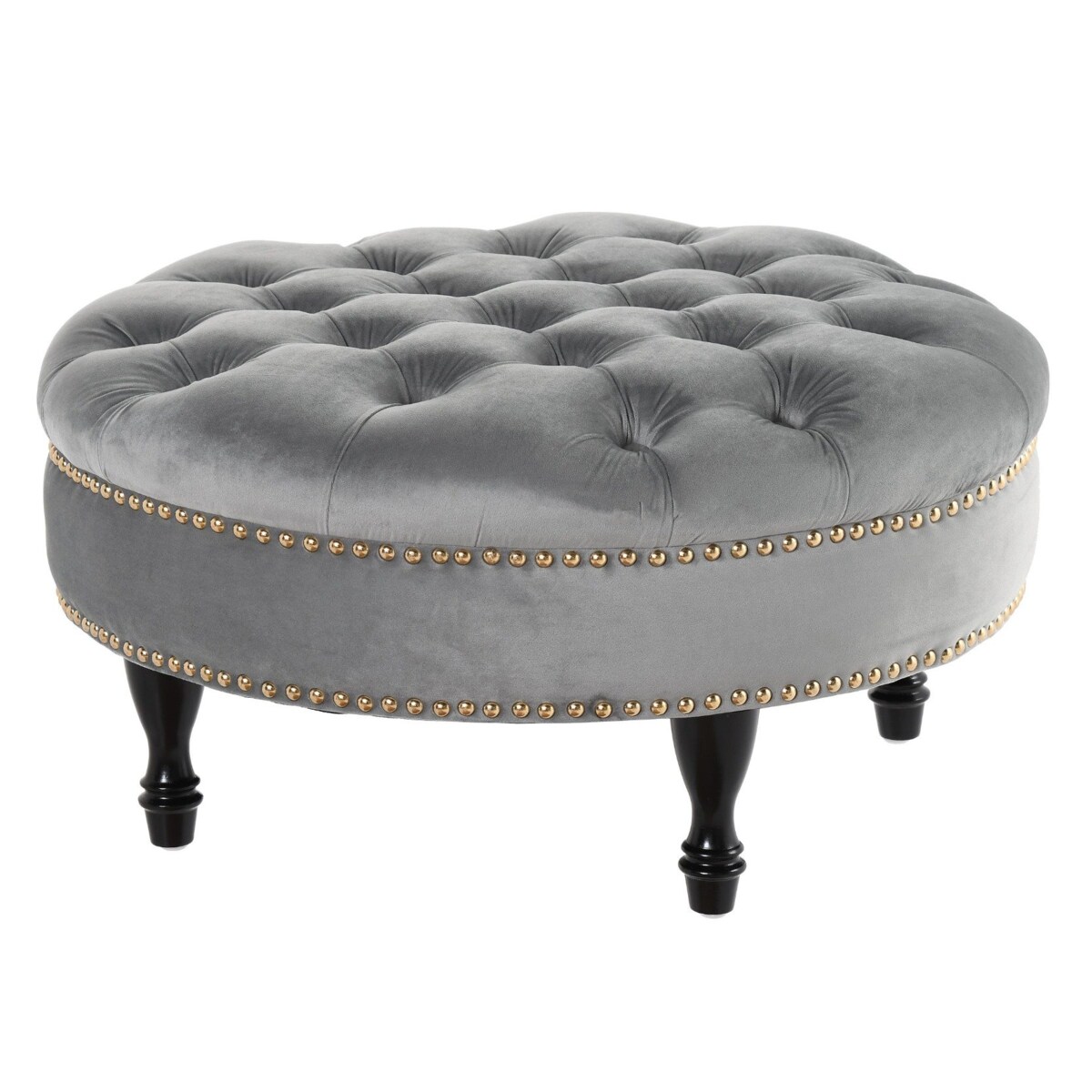 PUFA BAROLLO 70X36CM VELVET LT GREY