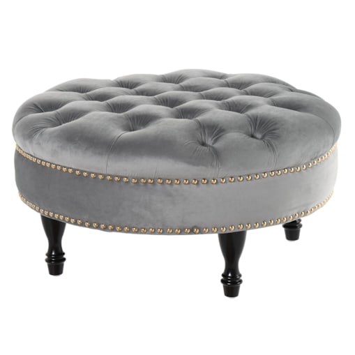 PUFA BAROLLO 70X36CM VELVET LT GREY