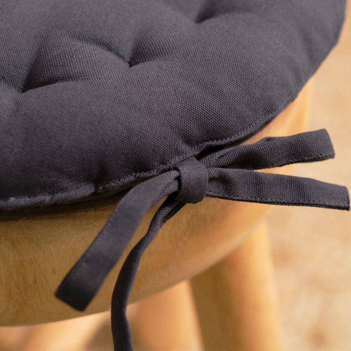 Poduszka na krzesło okrągła Secession, bawełniana, Ø 40 cm