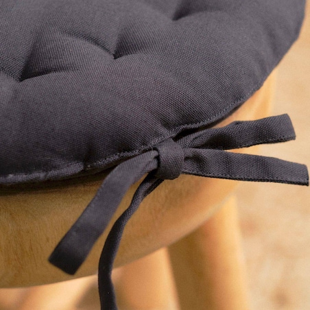 Poduszka na krzesło okrągła Secession, bawełniana, Ø 40 cm