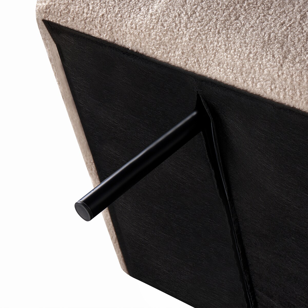 Sofa rozkładana dla 2 osób RISOR Boucle Beżowy