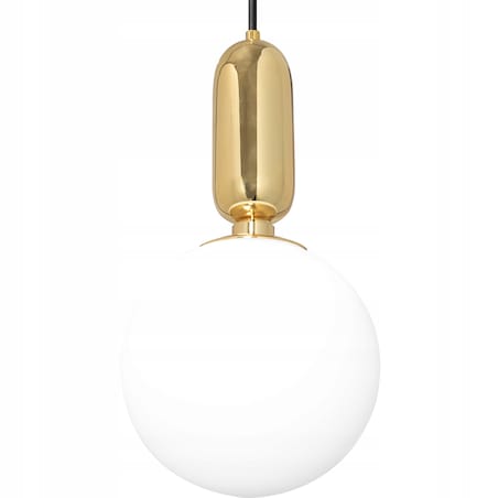 Lampa Sufitowa Nowoczesna Szklana Gold Złota E27