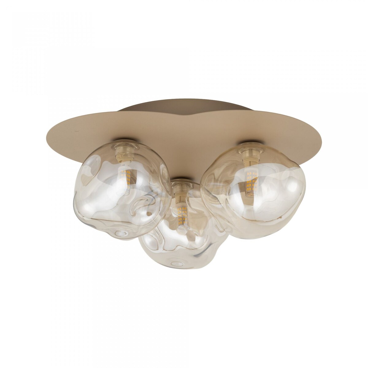 Lampa sufitowa TK Lighting LAVA SABIA 11454 beżowo-koniakowa 3xG9 nowoczesna