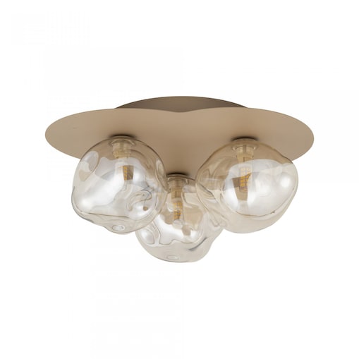 Lampa sufitowa TK Lighting LAVA SABIA 11454 beżowo-koniakowa 3xG9 nowoczesna