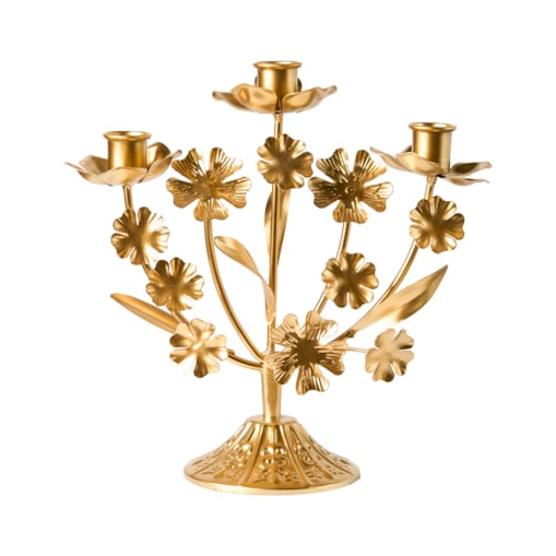 Świecznik RAMADA Metal 25 cm Złoty