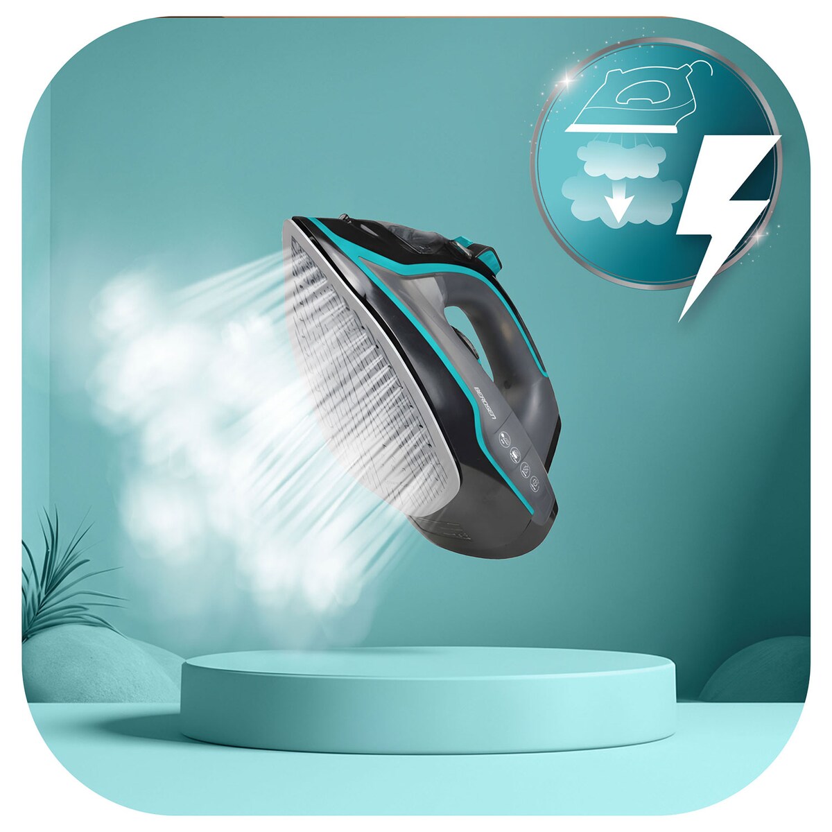 Żelazko parowe Berdsen BD-331 2600W ceramiczna powłoka praca w pionie 333101