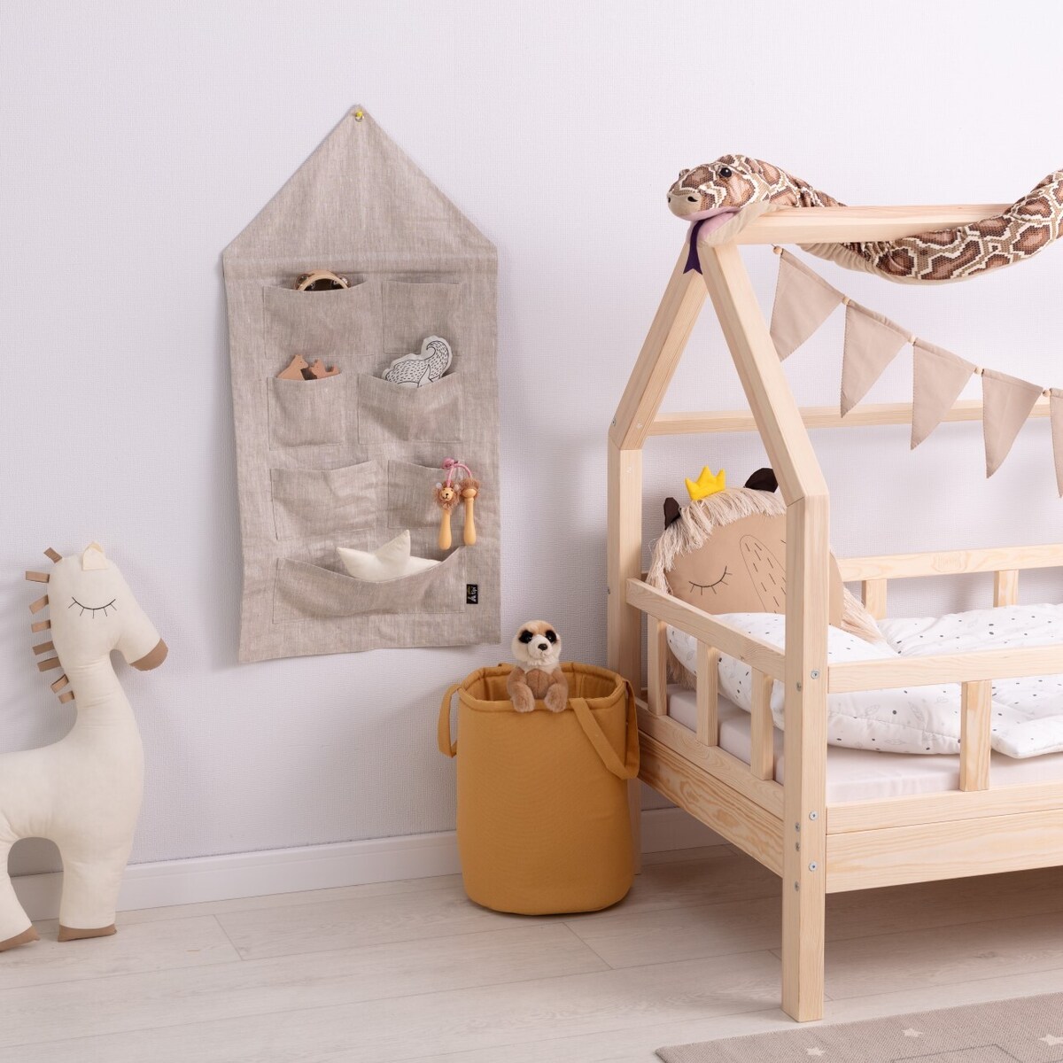 Organizer Domek Linen Beige, 50x100cm