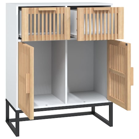 vidaXL Szafka, biała, 60x30x75 cm, materiał drewnopochodny