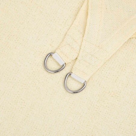 vidaXL Żagiel przeciwsłoneczny, 160 g/m², kremowy, 3,5x4,5 m, HDPE