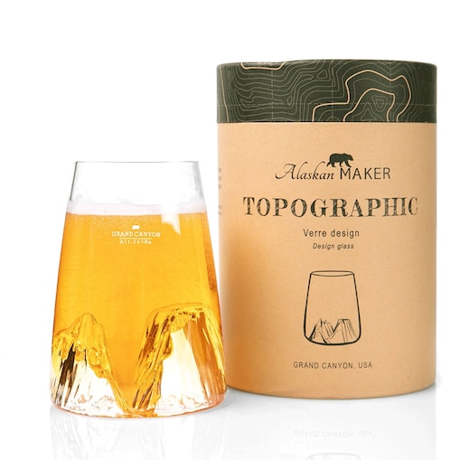 Szklanka Long Drink - Topographic - Grand Canyon