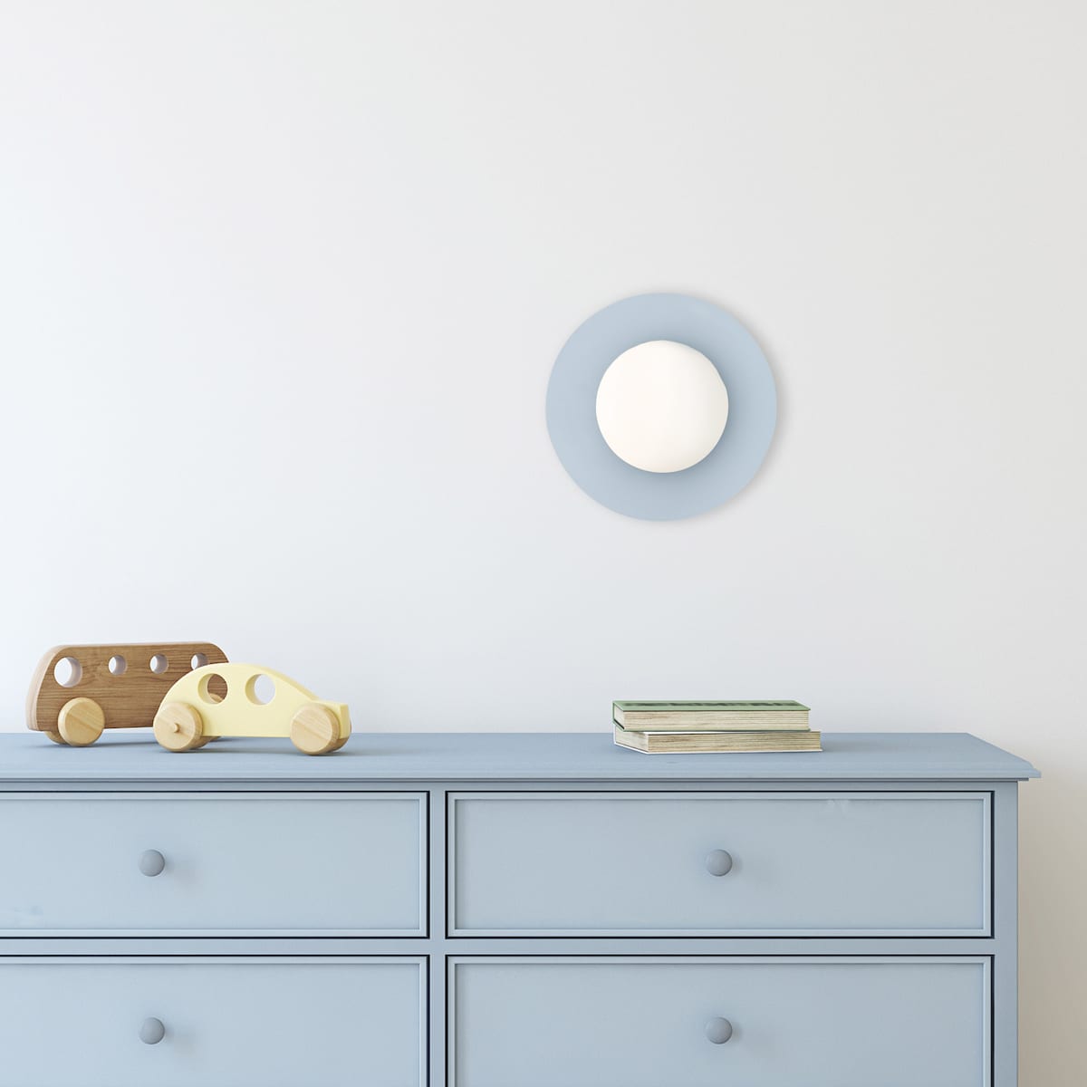 Nowoczesny kinkiet PIXI BLUE 10230 TK Lighting niebiesko-biały G9 IP20 do salonu sypialni biura