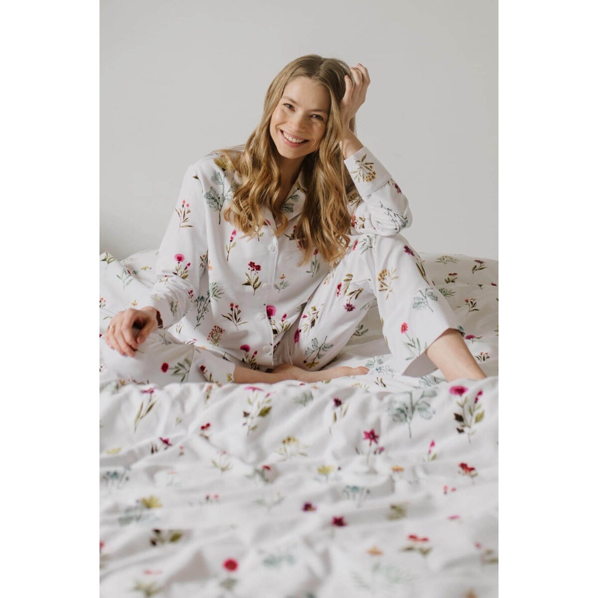 Piżama Polne kwiaty długa XS