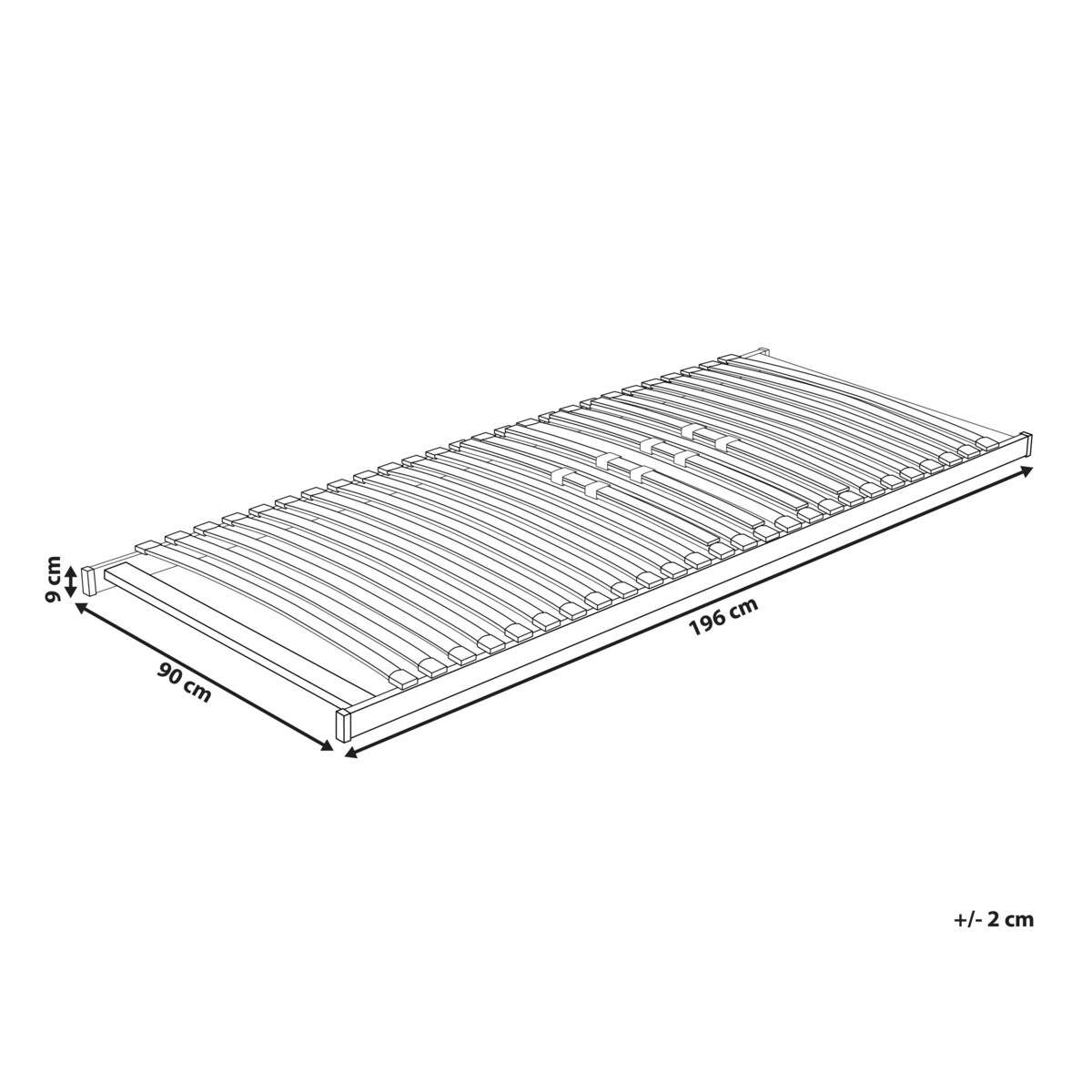 Dno łóżka 90 x 200 cm VOUZIERS