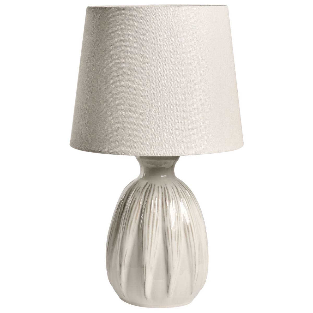 Lampa stołowa AGUAN Ceramika Jasnobeżowy