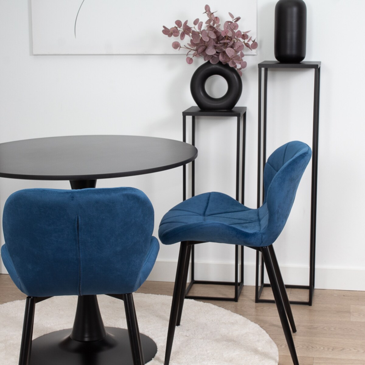 Krzesło tapicerowane skandynawskie nowoczesne welurowe pikowane