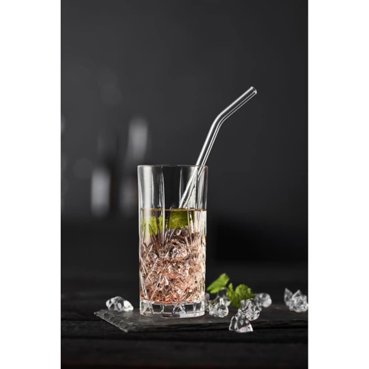 Szklanki wysokie ze szkła kryształowego Melodia 360 ml 6 sztuk 916105