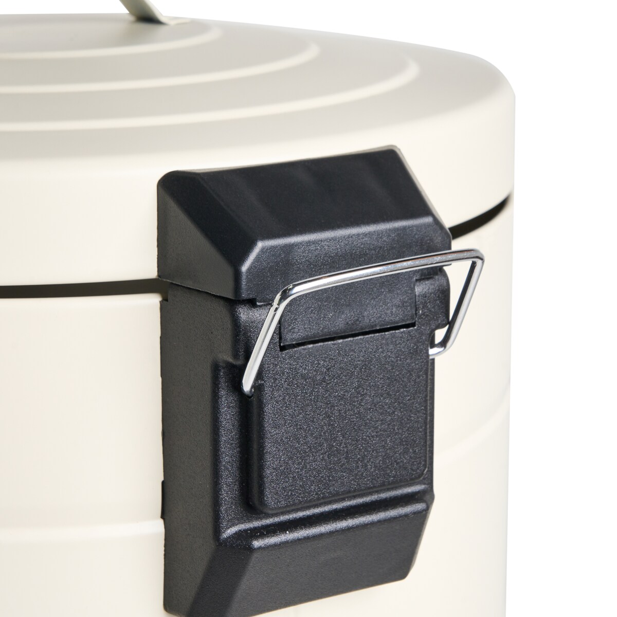 Kosz na śmieci z pedałem 30 L ECOAURA Metal Beżowy