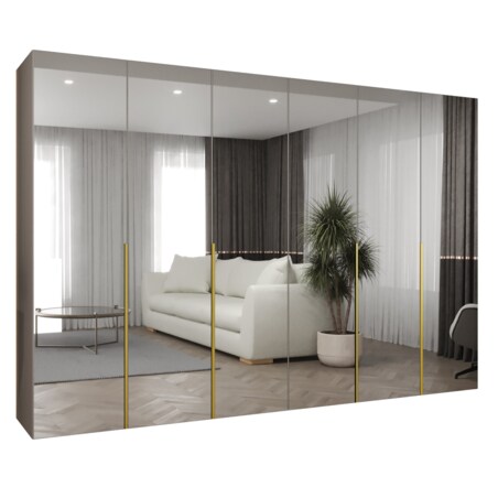 Szafa uchylna otwierana ALICANTE 3 300 wys. 202 cm Kaszmir + u. Złoty