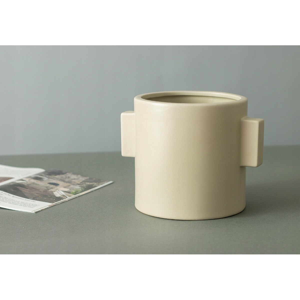 DONICA AXEL beżowa ceramiczna śr. 15cm