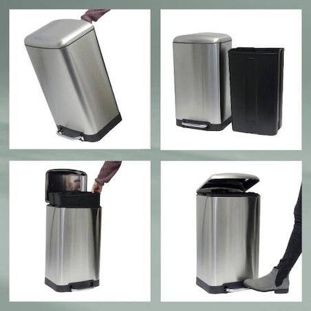 Kosz na śmieci 30 l (czarny) Davino Kela