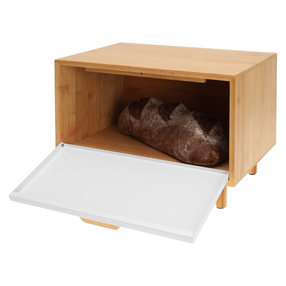 Chlebak bambusowy pojemnik na pieczywo chleb biały KLAUSBERG