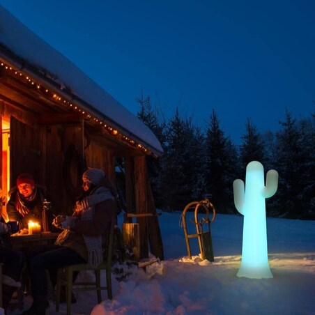 Stojąca lampa ogrodowa Pancho LUMPC140OFNW King Home 18W 6000K IP65 kaktus biała