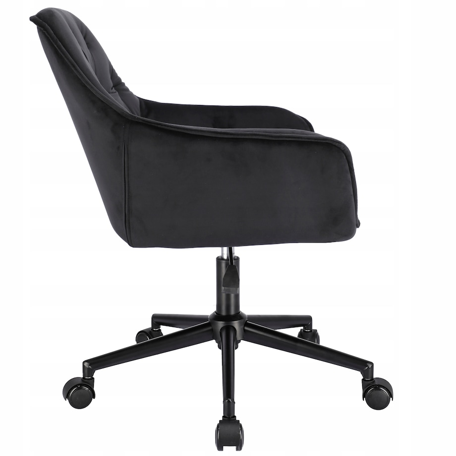 Fotel LARGO czarny na czarnej stopie