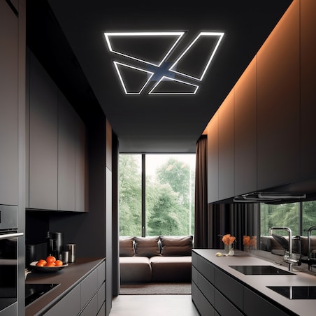 Plafon Light Prestige Nivra czarny LED CCT 3000K/4000K/6000K (regulowana) 1 szt.