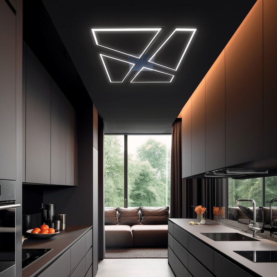 Plafon Light Prestige Nivra czarny LED CCT 3000K/4000K/6000K (regulowana) 1 szt.