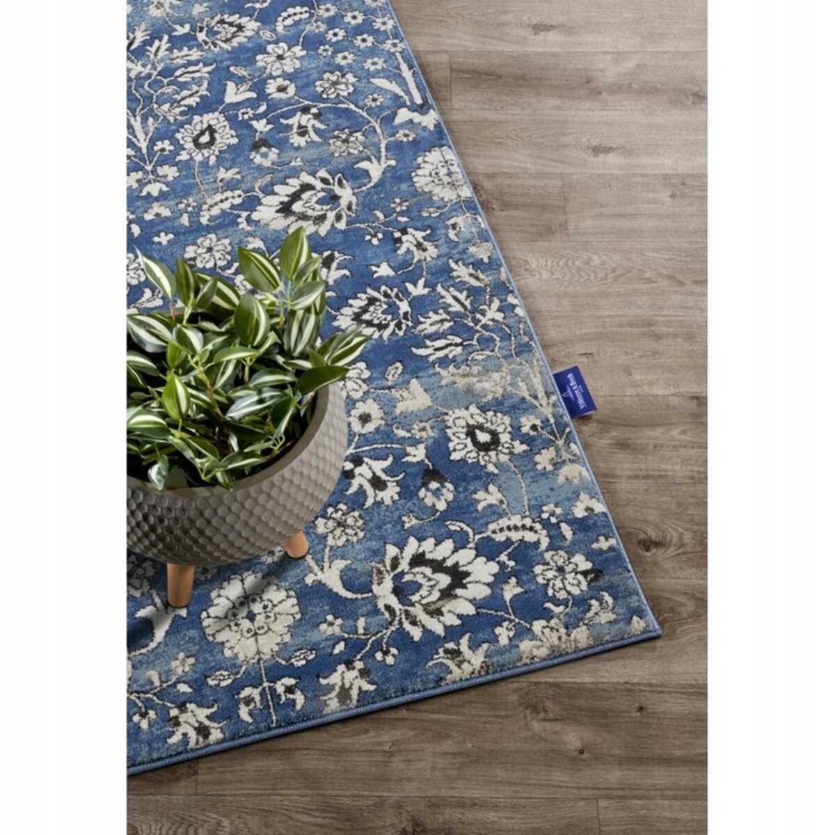 Chodnik na korytarz, przedpokój 80x240cm,kremowo niebieski z miękkim włosem