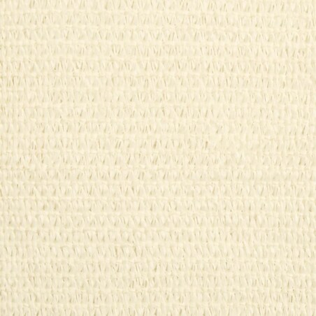 vidaXL Żagiel przeciwsłoneczny, 160 g/m², kremowy, 6x6x6 m, HDPE