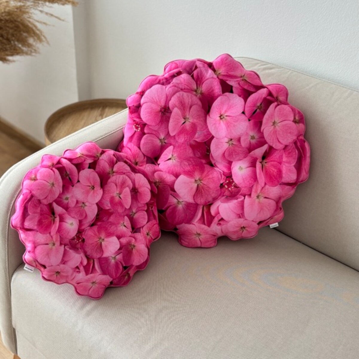 Poduszka kwiat Hortensja mała różowa