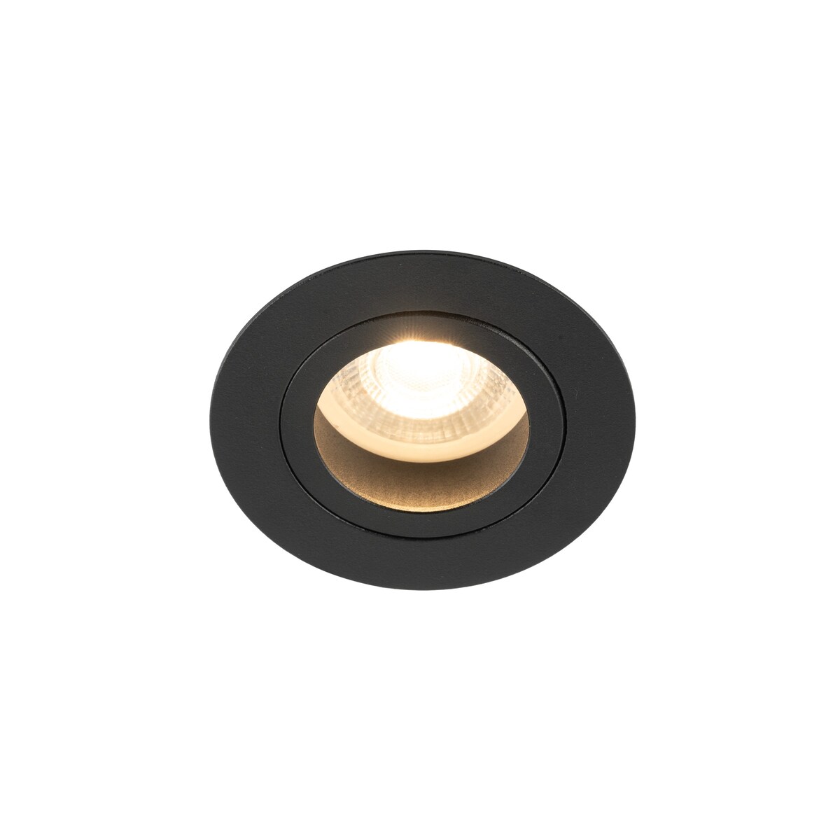 Oprawa wpuszczana łazienkowa TK Lighting AURA BLACK GU10 IP65 czarna ruchoma 230V 10571
