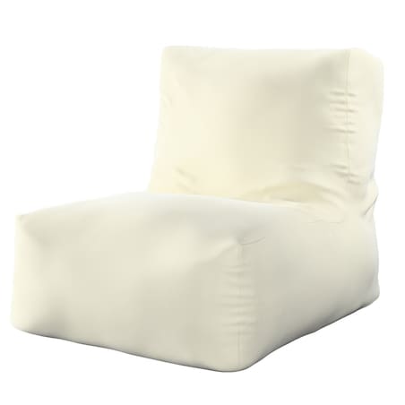 Pufa- fotel, śmietankowa biel, 67 x 31 x 75 cm, Velvet