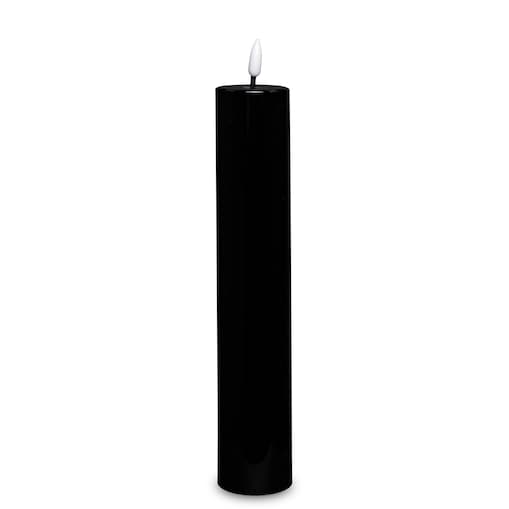 Świeca LED z tworzywa sztucznego TIMER 29x5x5 cm MOMBATTI-2 czarna medium
