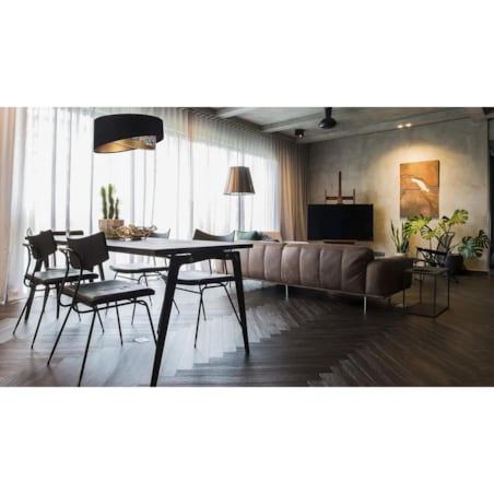 Lampa wisząca BLACK PATTERN czarna/złota