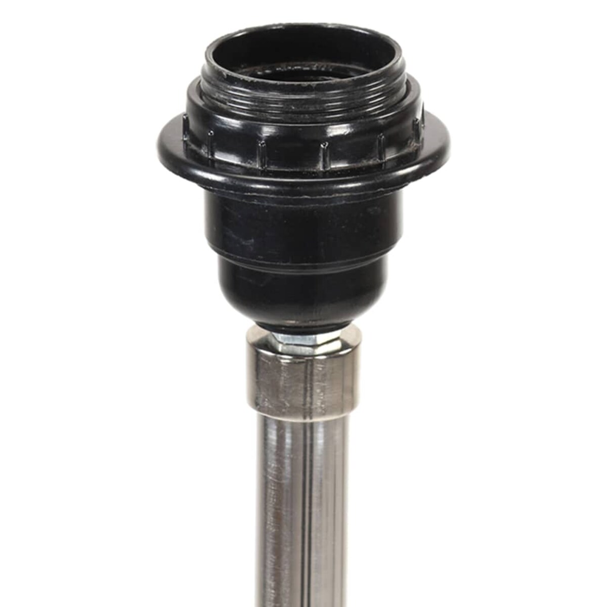 vidaXL Lampa podłogowa na trójnogu, brązowo-czarna, tek, 141 cm