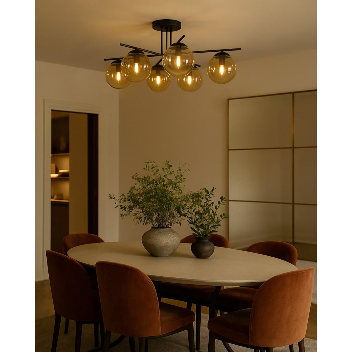 Lampa sufitowa K-5162 z serii DELTA